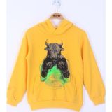 Toontoy Kids Toontoy Erkek Çocuk Boks Eldivenli Boğa Baskılı Sweatshirt