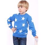 Toontoy Kids Toontoy Erkek Çocuk Komple Yıldız Baskılı Sweatshirt - 3 Yaş - Saks