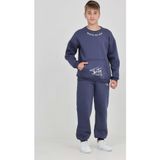 Toontoy Kids Toontoy Erkek Çocuk Relax Fit Bisiklet Yaka Cepli Baskılı Sweatshirt