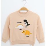 Toontoy Kids Toontoy Erkek Çocuk Relax Fit Bisiklet Yaka Hafif Düşük Omuz Nakışlı Sweatshirt