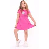 Toontoy Kids Toontoy Kız Bebek Faire Un Voeu Baskılı Elbise - 1 Yaş - Fuşya