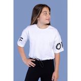 Toontoy Kids Toontoy Kız Çocuk Baskılı Crop Tişört - Beyaz - 14 Yaş