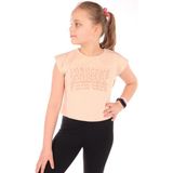 Toontoy Kids Toontoy Kız Çocuk Baskılı Tişört - 12 - 13 Yaş - Bej