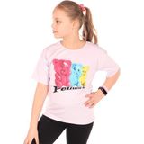 Toontoy Kids Toontoy Kız Çocuk Baskılı Tişört - 13 - 14 Yaş - Açık Lila