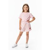 Toontoy Kids Toontoy Kız Çocuk Beli Lastikli Bağlamalı Baskılı Şort 25046