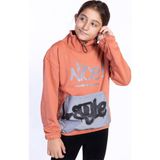 Toontoy Kids Toontoy Kız Çocuk Bol Yaka Reklektörlü Kanguru Cepli Sweatshirt - 10 - 11 Yaş - Kiremit