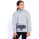 Toontoy Kids Toontoy Kız Çocuk Bol Yaka Reklektörlü Kanguru Cepli Sweatshirt - 8 - 9 Yaş - Yeşil