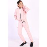 Toontoy Kids Toontoy Kız Çocuk Cüzdan Detaylı Eşofman Takımı - Pudra - 8 - 9 Yaş