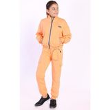 Toontoy Kids Toontoy Kız Çocuk Cüzdan Detaylı Eşofman Takımı - Turuncu - 8 - 9 Yaş