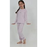 Toontoy Kids Toontoy Kız Çocuk Kelebek Baskılı Pijama Takım
