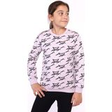 Toontoy Kids Toontoy Kız Çocuk Komple Balık Kuyruğu Baskılı Sweatshirt - 8 - 9 Yaş - Açık Lila