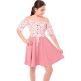 Toontoy Kids Toontoy Kız Çocuk Leopar Desenli Askılı Elbise - Gül Kurusu - 8 - 9 Yaş