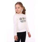 Toontoy Kids Toontoy Kız Çocuk Lıfe Is Good Baskılı Tişört