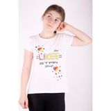 Toontoy Kids Toontoy Kız Çocuk Likee Star Kalp Baskılı Tişört - 6 - 7 Yaş - Siyah