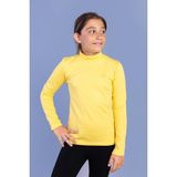 Toontoy Kids Toontoy Kız Çocuk Nakışlı Balıkçı Yaka Okul Tişörtü - 14 Yaş - Sarı