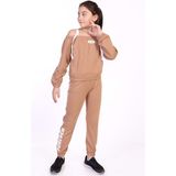 Toontoy Kids Toontoy Kız Çocuk Now Baskılı Eşofman Takım - 10 Yaş - Kahverengi