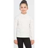 Toontoy Kids Toontoy Kız Çocuk Okul Dantel Yaka Tişört