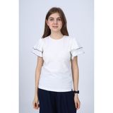 Toontoy Kids Toontoy Kız Çocuk Okul Tişört - 6 - 7 Yaş - Ekru