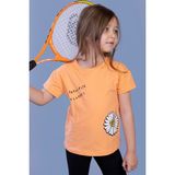 Toontoy Kids Toontoy Kız Çocuk Papatya Baskılı Tişört - 2 Yaş - Turuncu