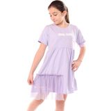 Toontoy Kids Toontoy Kız Çocuk Youth Choice Baskılı Tüllü Elbise - 4 - 5 Yaş - Mavi