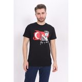 Toontoy Kids Toontoy Unisex Atatürk Baskılı Tişört - M - Siyah
