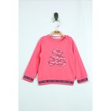 Toontoy Kız Bebek Ayıcık Baskılı Sweatshirt - 1 Yaş - Fuşya