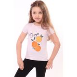 Toontoy Kız Bebek Baskılı Bisiklet Yaka Kısa Kollu Tişört - Lila - 3