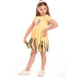 Toontoy Kız Bebek Baskılı Elbise