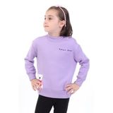 TOONTOY Kız Bebek Baskılı Sweatshirt, 2 YAŞ, 22567, Lila, kız-bebek