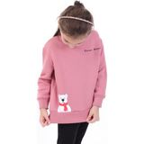 Toontoy Kız Bebek Baskılı Sweatshirt Gül Kurusu 2 YAŞ