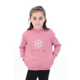 Toontoy Kız Bebek Baskılı Sweatshirt Gül Kurusu 3 YAŞ