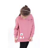 TOONTOY Kız Bebek Baskılı Sweatshirt Gül Kurusu, 9 Ay, 22567, Gül Kurusu, kız-bebek