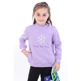Toontoy Kız Bebek Baskılı Sweatshirt Lila 4 YAŞ