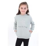 Toontoy Kız Bebek Baskılı Sweatshirt Yeşil 2 YAŞ