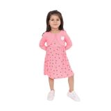 TOONTOY Kız Bebek Çiçek Detaylı Elbise, 1 Yaş, 12033-, Pembe, Bebek-Kızlar