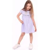 Toontoy Kız Bebek Faire Un Voeu Baskılı Elbise - 3 Yaş - Mavi