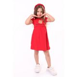 Toontoy Kız Bebek Faire Un Voeu Baskılı Elbise