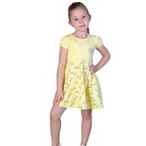 TOONTOY Kız Bebek Göğsü Nakışlı Elbise, 1 Yaş, 10948-, Sarı, Bebek-Kızlar