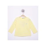 TOONTOY Kız Bebek Göğsü Nakışlı T-Shirt 1 Yaş, 1 Yaş, 16069-, Sarı, Kız bebek