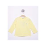 TOONTOY Kız Bebek Göğsü Nakışlı T-Shirt 2 Yaş, 2 YAŞ, 16069-, Sarı, Kız bebek