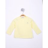 Toontoy Kız Bebek Göğsü Nakışlı T-Shirt Sarı 1 YAŞ