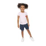 Toontoy Kız Bebek Göğsü Nota Nakışlı Yazı Baskılı Tişört - 4 Yaş - Açık Lila