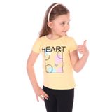 Toontoy Kız Bebek Heart Baskılı Tişört