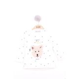 Toontoy Kız Bebek Köpek Nakışlı T-Shirt Ekru 1 YAŞ