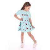 Toontoy Kız Bebek Ladybug Girl Uğur Böcek Baskılı Elbise