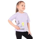 Toontoy Kız Bebek Le Taime Baskılı Tişört Mavi 1 YAŞ