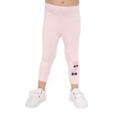 Toontoy Kız Bebek Paçası Nakışlı Tayt Pudra 9 AY