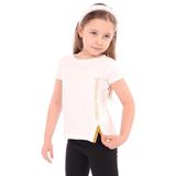 Toontoy Kız Bebek Passion Desing Baskılı Tişört Ekru 9 AY