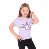 Toontoy Kız Bebek Tavşan Baskılı Nakışlı Tişört