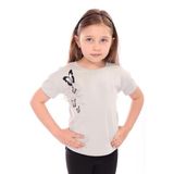 Toontoy Kız Bebek Varaklı Kelebek Baskılı Tişört - 2 Yaş - Yeşil